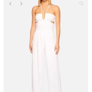 Susan Monaco white jumpsuit
